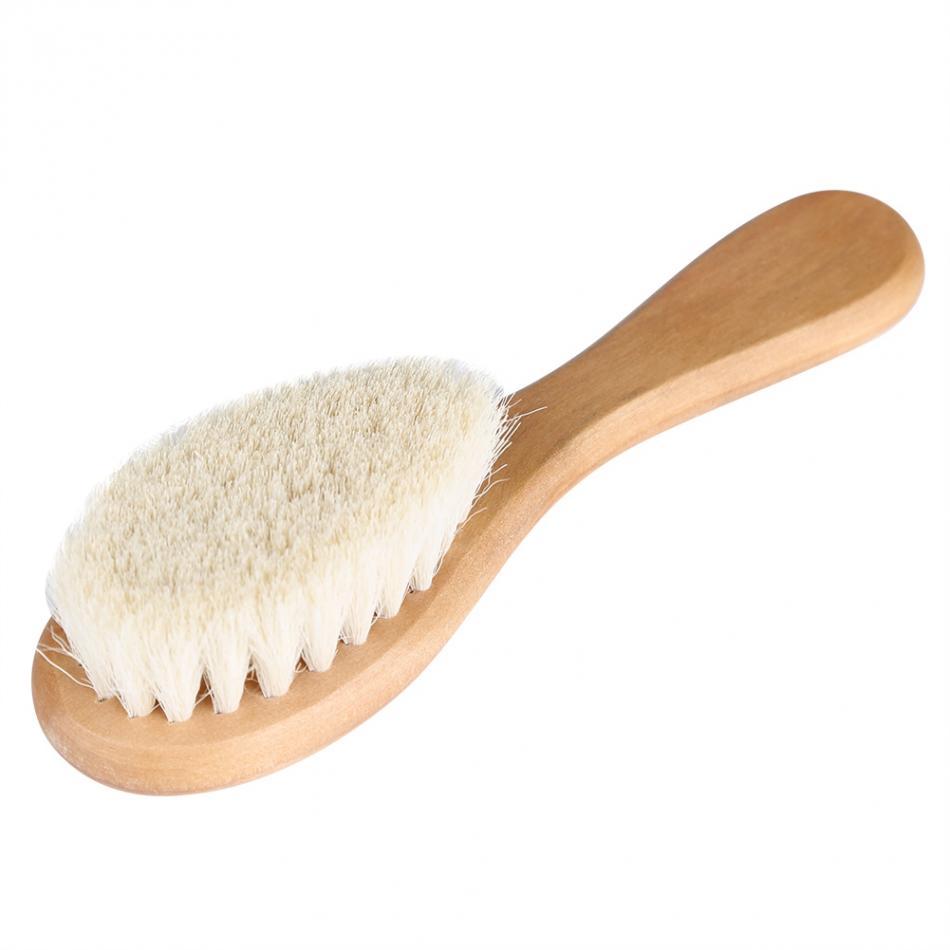 Natural Wool Baby Wooden Brush