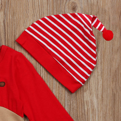 Baby Christmas Rompers And Hat