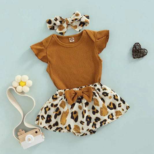 Baby Girl Animal Print Outfit