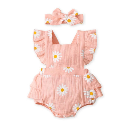 Baby Girl Flower Print Bodysuit