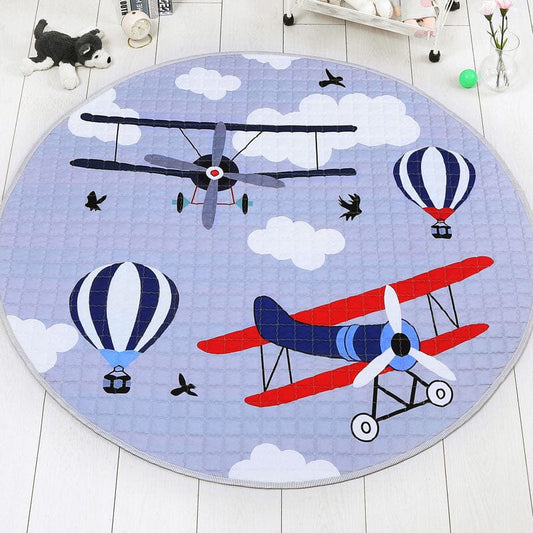 Planes & Hot Air Balloons Play mat