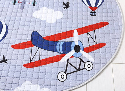 Planes & Hot Air Balloons Play mat