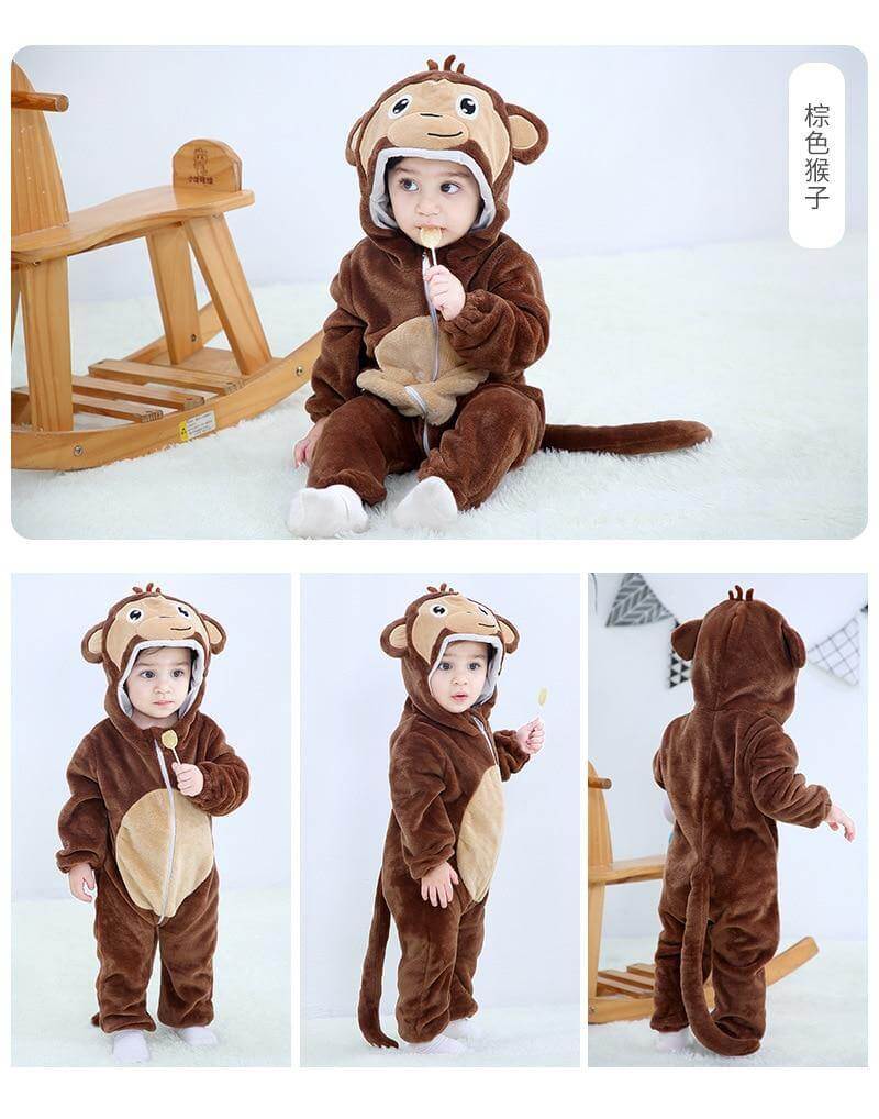 Soft Baby Animal Romper