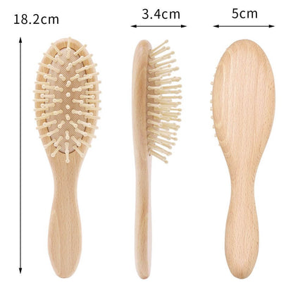 Soft Wool Baby Hair Brush Set