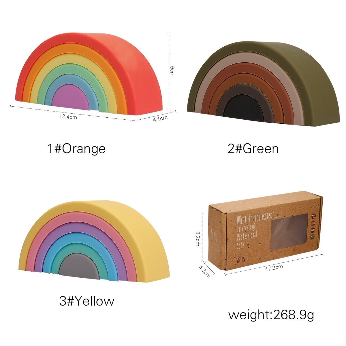 Educational Montessori Rainbow Building Toy