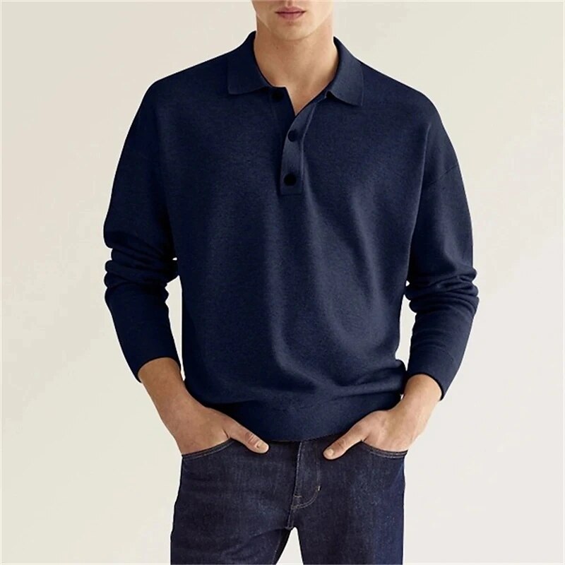 Serlene™ LONG SLEEVED POLO SHIRT - MAXIMUM ELEGANCE AND COMFORT