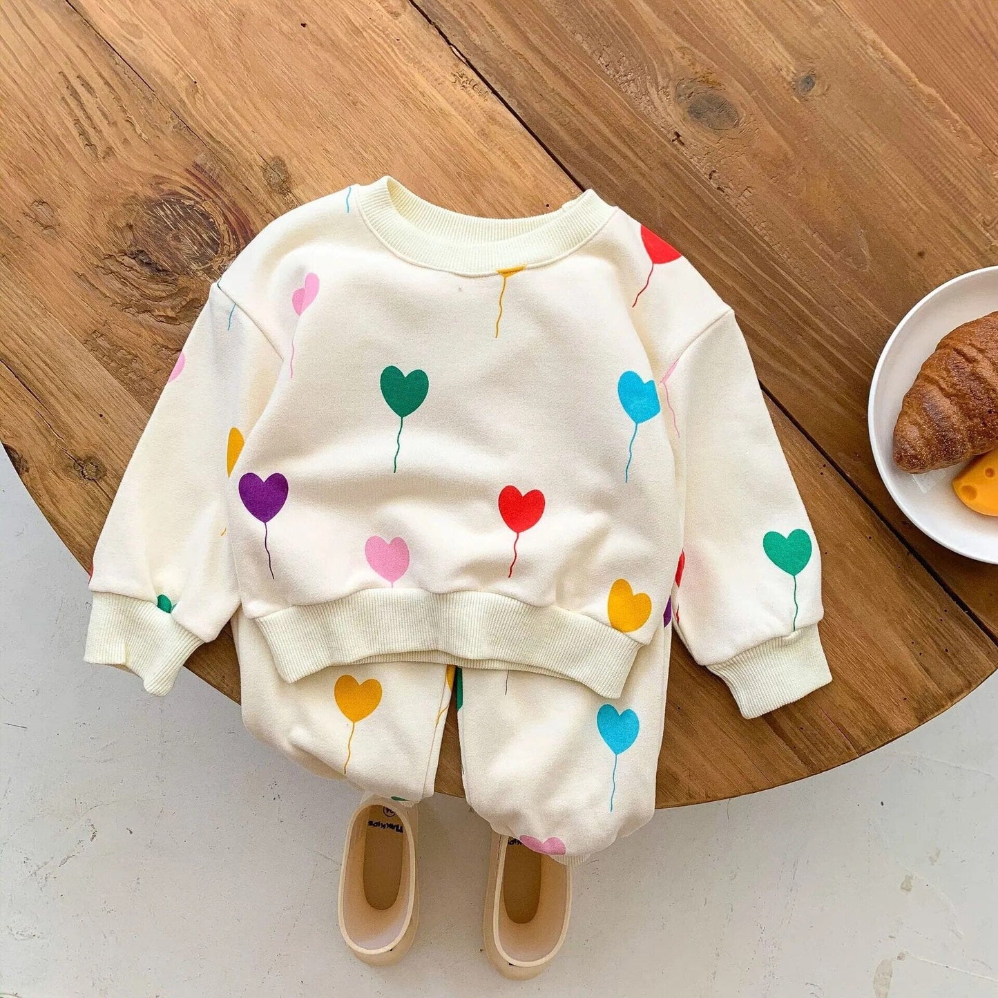 Baby Tracksuit Set Love Printing