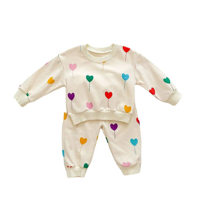 Baby Tracksuit Set Love Printing