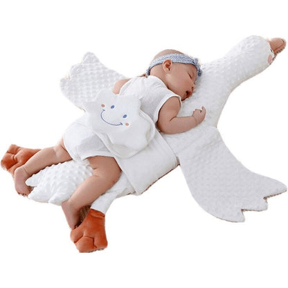 White Goose Stuffed Baby Pillow