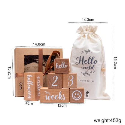 Wooden Baby Milestone Cards