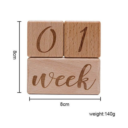 Wooden Baby Milestone Cards