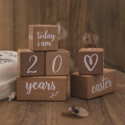 Wooden Baby Milestone Cards